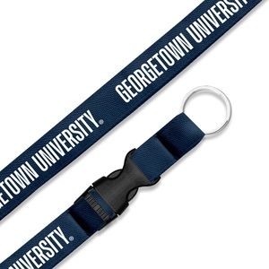 Georgetown University Snap Clip Woven Lanyard